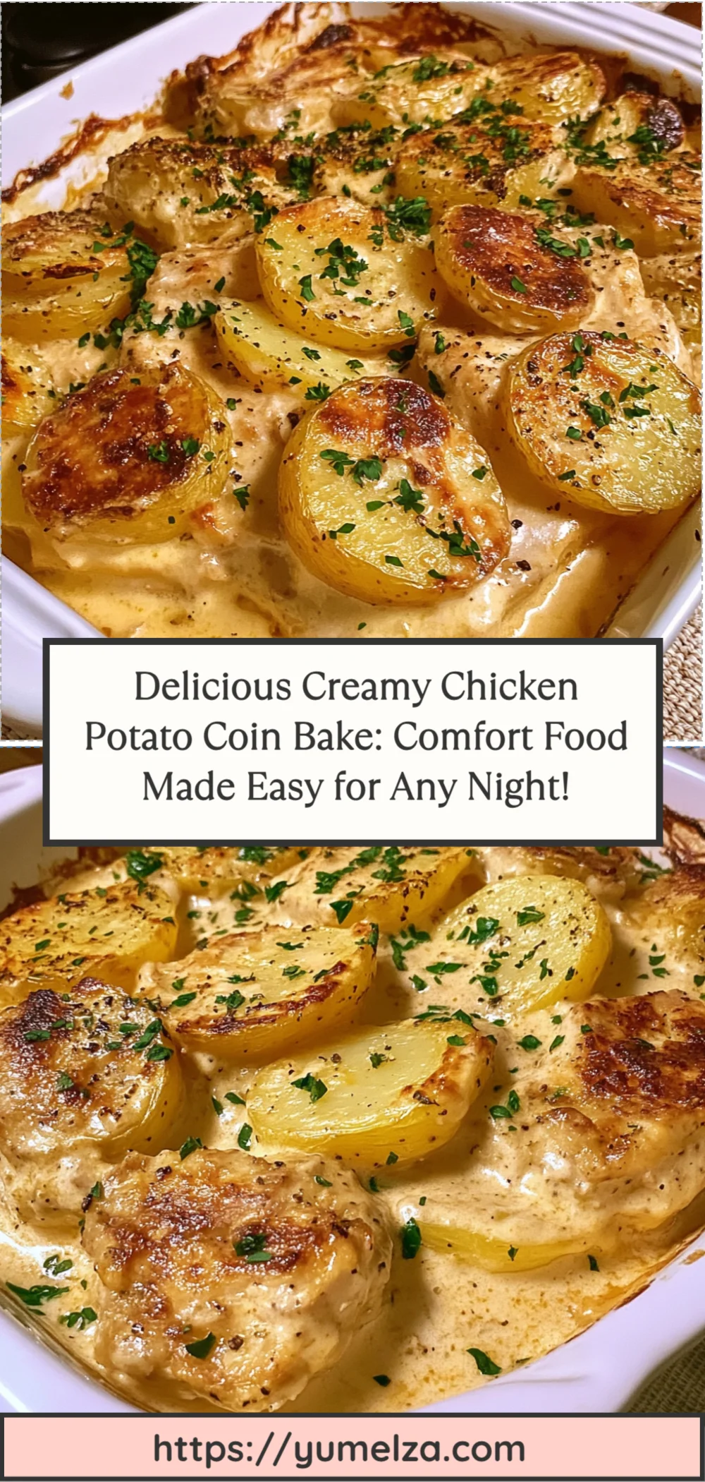 Delicious Creamy Chicken Potato Coin Bake: Comfort Food Made Easy for Any Night!