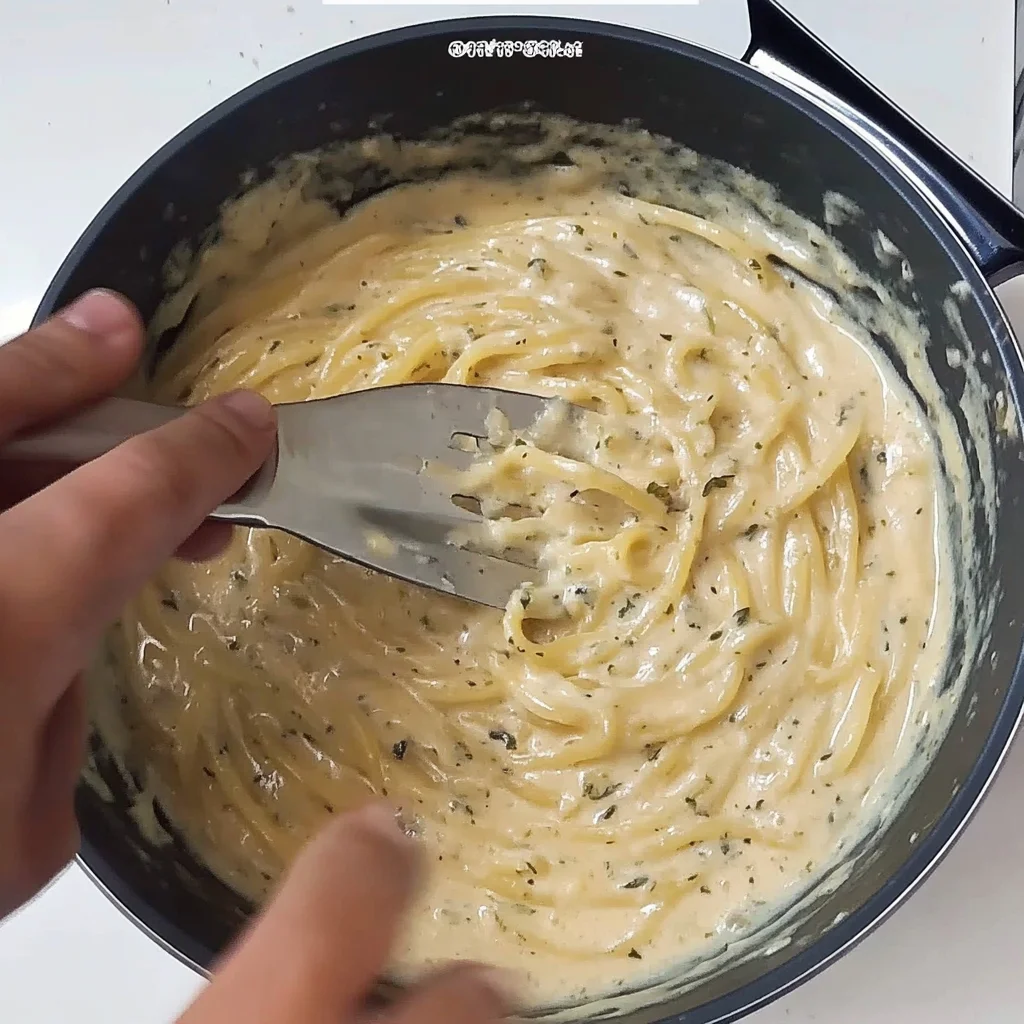 Creamy Lemon Garlic Spaghetti Recipe