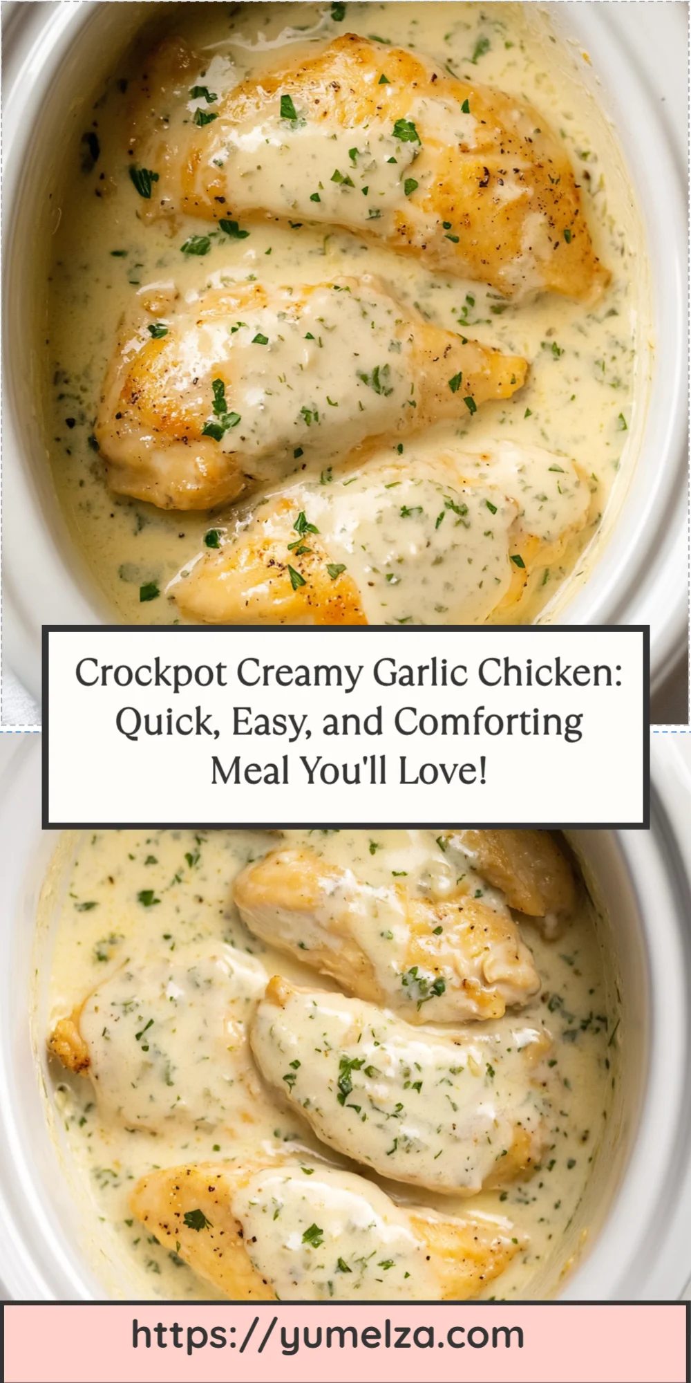 Crockpot Creamy Garlic Chicken: Quick, Easy, and Comforting Meal You'll Love!