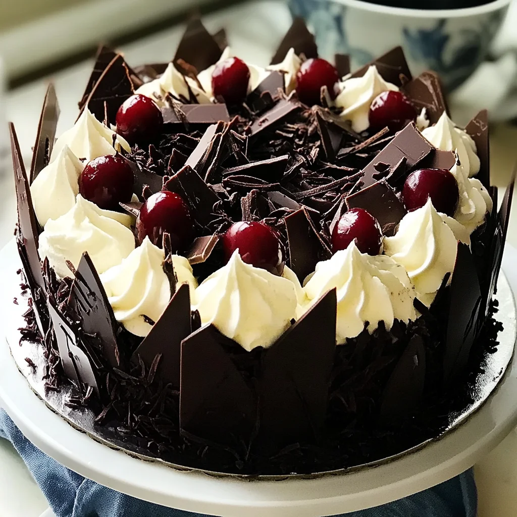 Decadent Black Forest Chocolate Cherry Cake Recipe