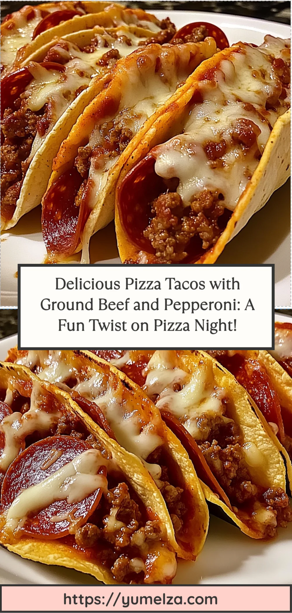 Delicious Pizza Tacos with Ground Beef and Pepperoni: A Fun Twist on Pizza Night!