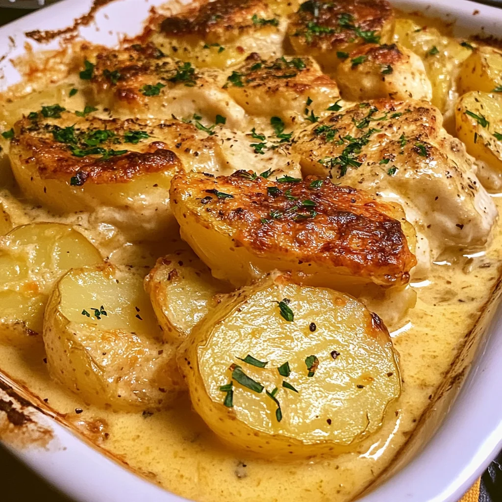 Deliciously Creamy Chicken Potato Coin Bake Recipe