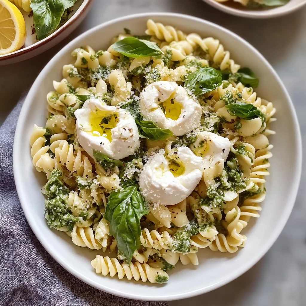 Deliciously Easy Lemon Burrata Pasta Salad Recipe
