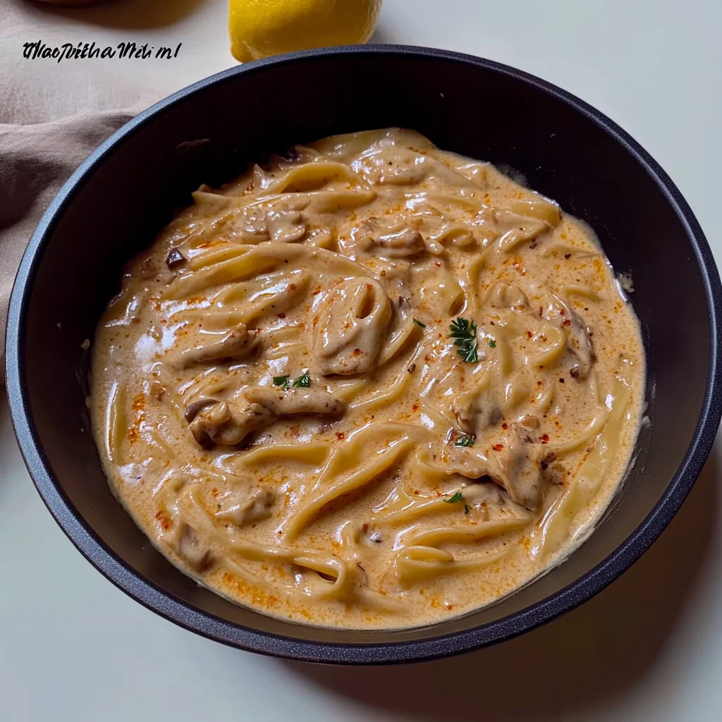 Deliciously Spicy Chili Crisp Fettuccine Alfredo Recipe