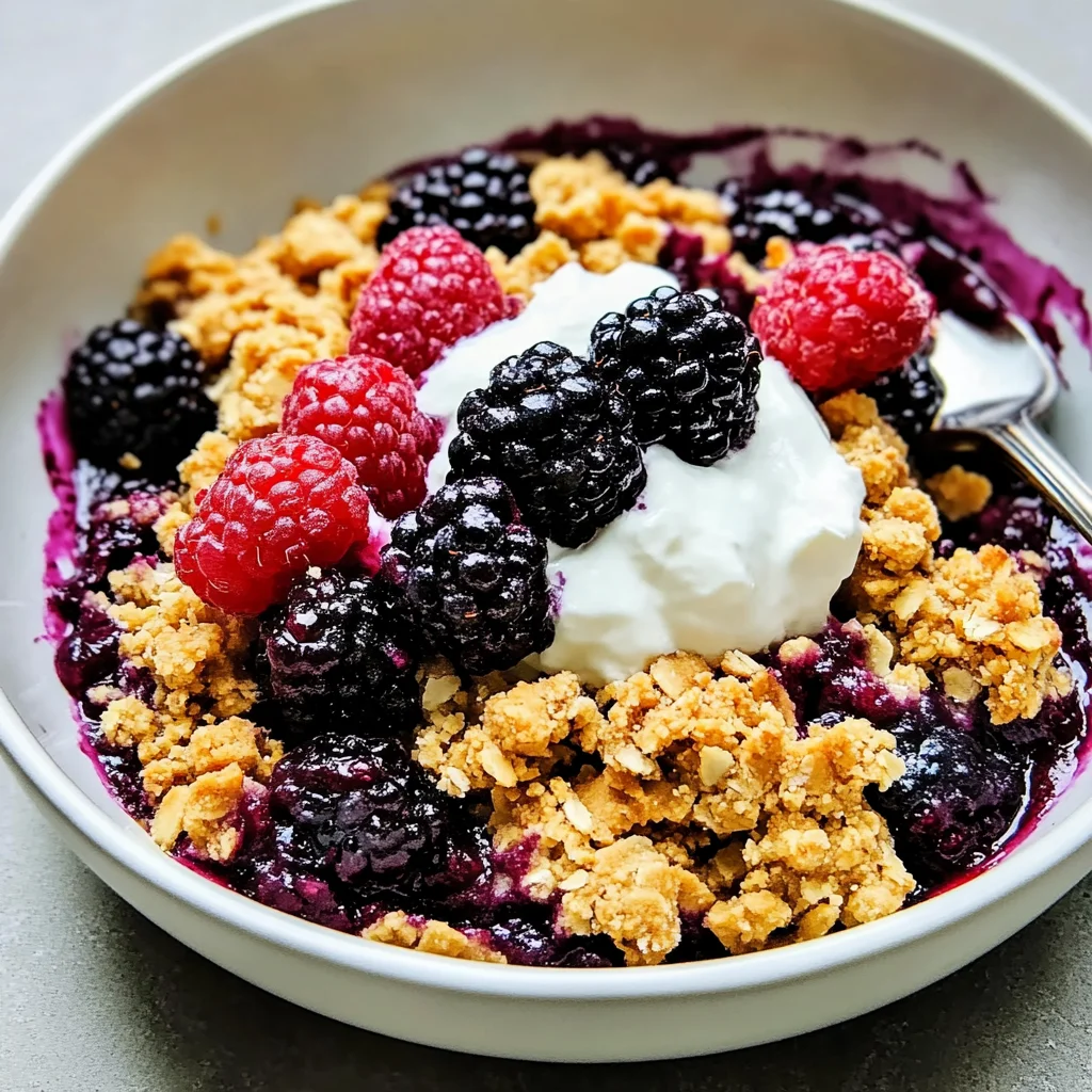 Easy Blackberry Crumble Recipe (5 Ingredients!)