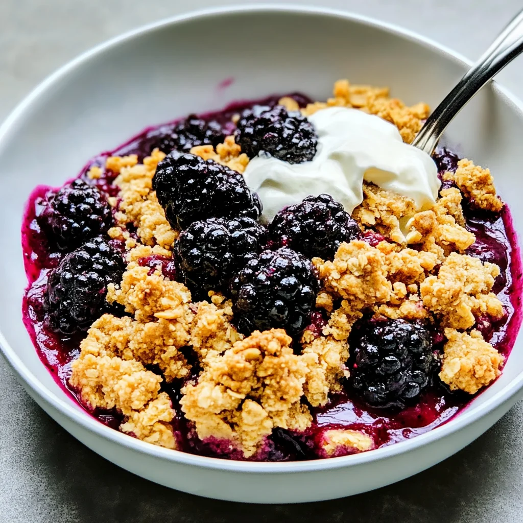 Easy Blackberry Crumble Recipe (5 Ingredients!)