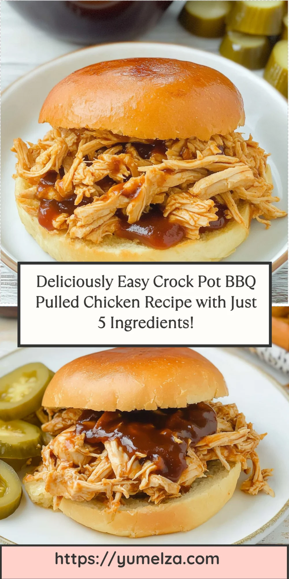 Deliciously Easy Crock Pot BBQ Pulled Chicken Recipe with Just 5 Ingredients!