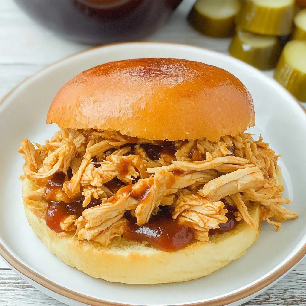Easy Crock Pot BBQ Pulled Chicken Recipe