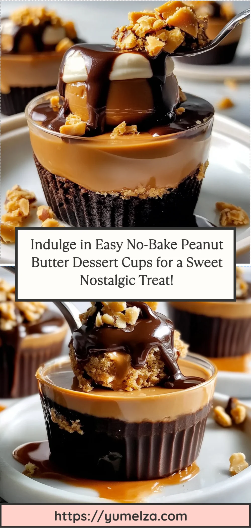 Indulge in Easy No-Bake Peanut Butter Dessert Cups for a Sweet Nostalgic Treat!