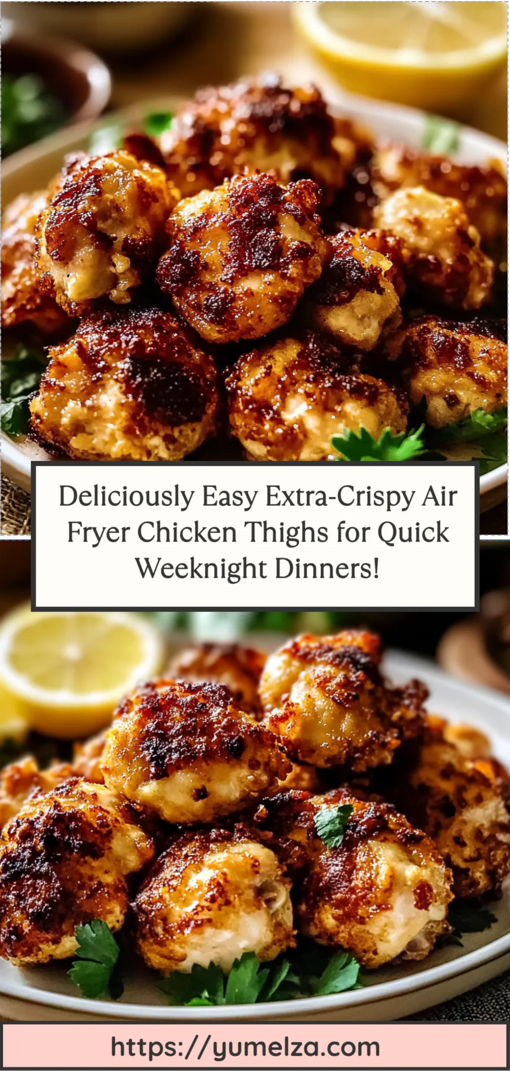 Deliciously Easy Extra-Crispy Air Fryer Chicken Thighs for Quick Weeknight Dinners!
