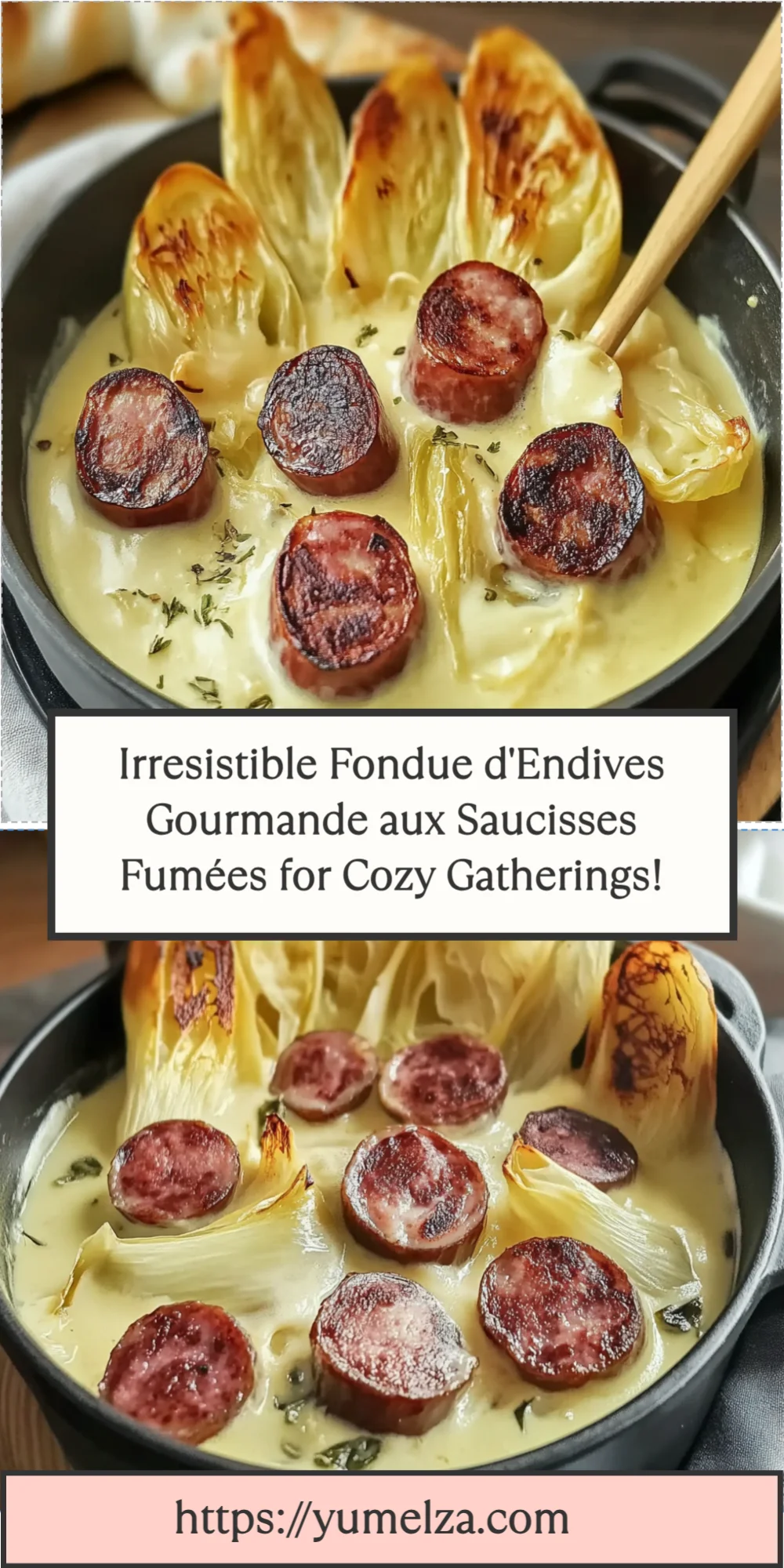 Irresistible Fondue d'Endives Gourmande aux Saucisses Fumées for Cozy Gatherings!
