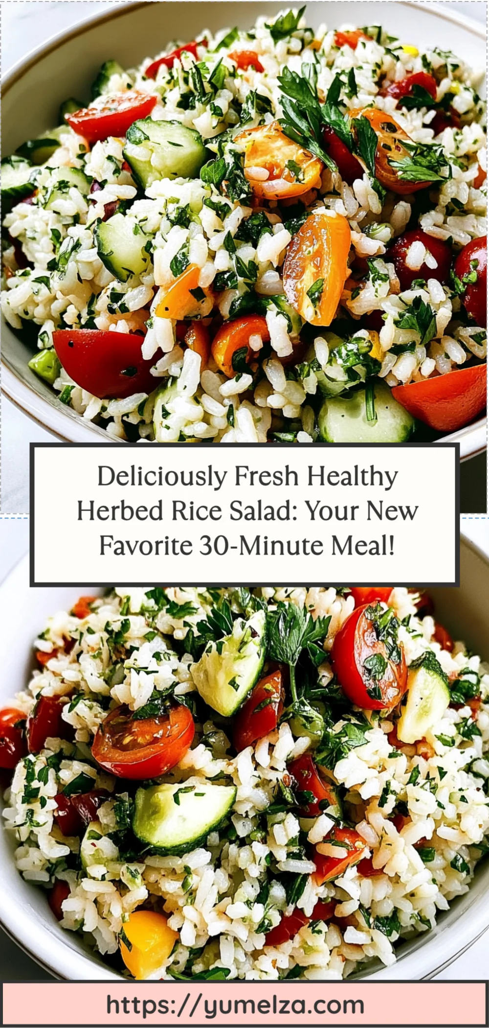 Deliciously Fresh Healthy Herbed Rice Salad: Your New Favorite 30-Minute Meal!
