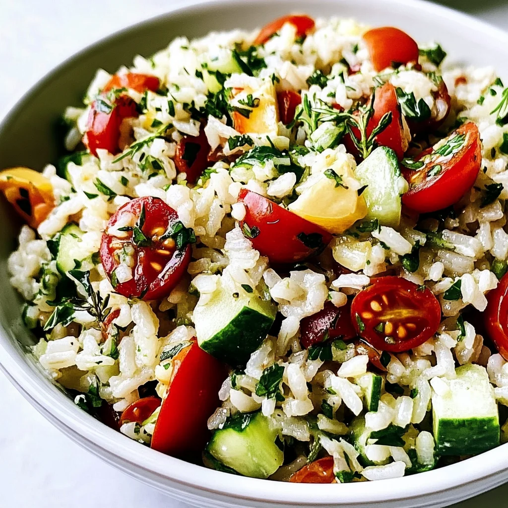 Healthy Herbed Rice Salad Recipe (Ready in 30 Minutes)