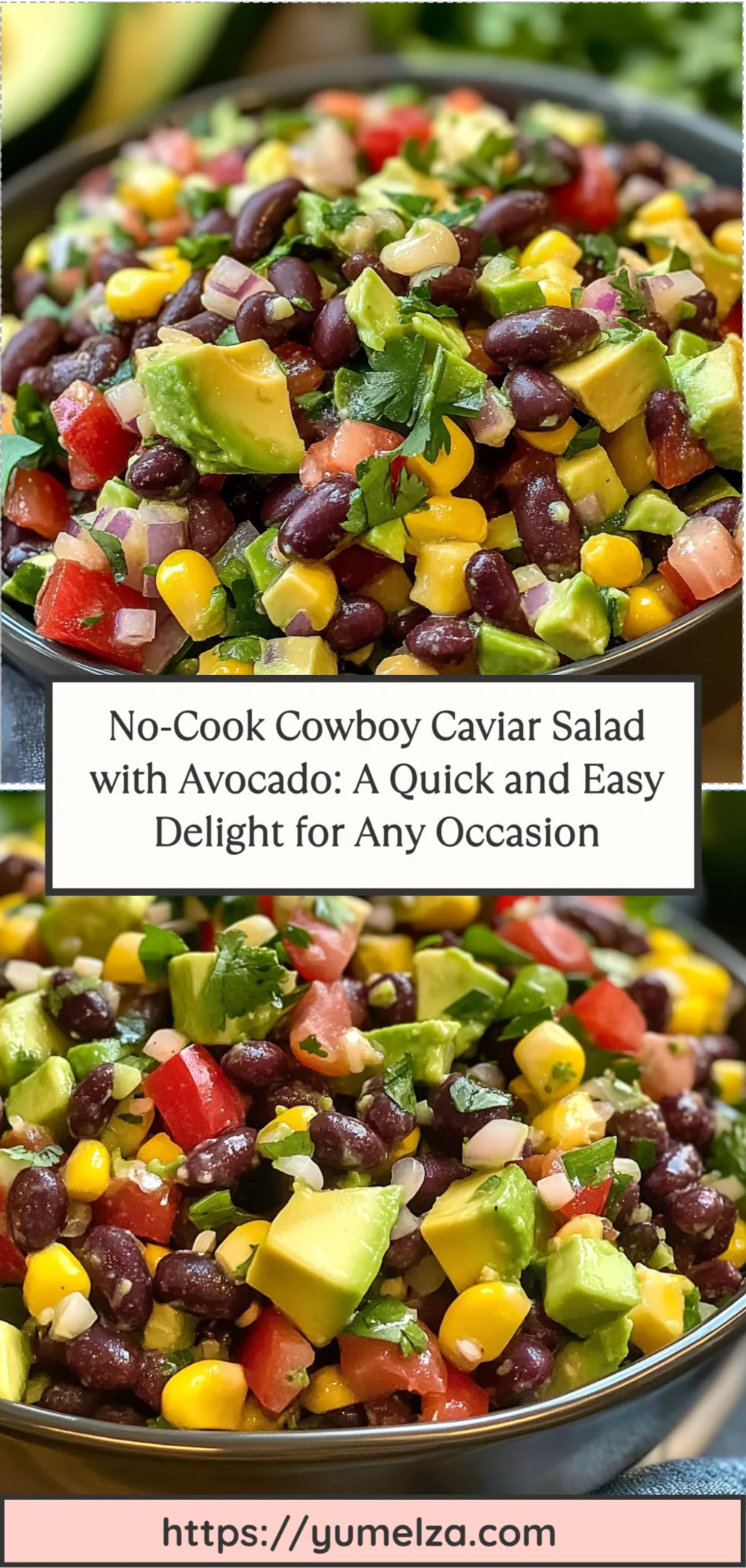 No-Cook Cowboy Caviar Salad with Avocado: A Quick and Easy Delight for Any Occasion