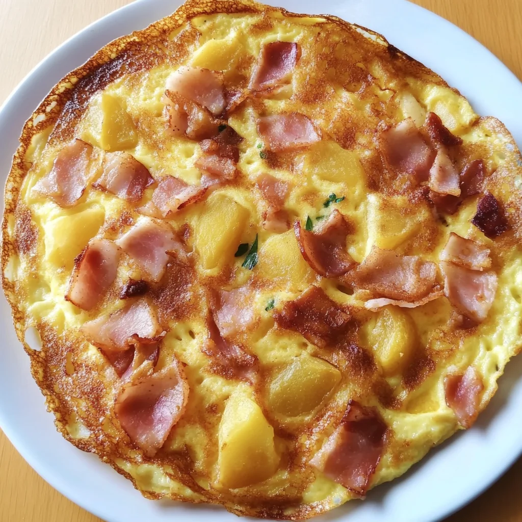 Omelette Paysanne Pommes de Terre & Lardons Recipe