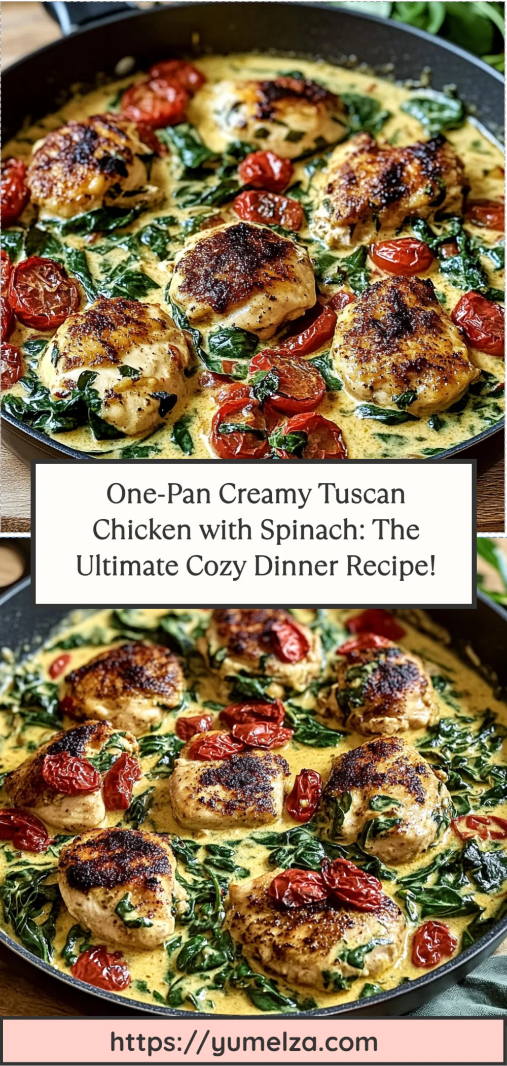 One-Pan Creamy Tuscan Chicken with Spinach: The Ultimate Cozy Dinner Recipe!