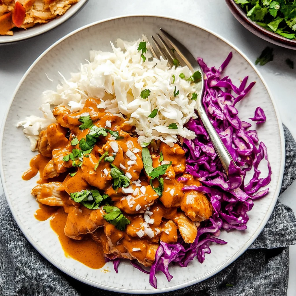 Peanut Chicken with Ginger Slaw Recipe (Quick and Easy!)