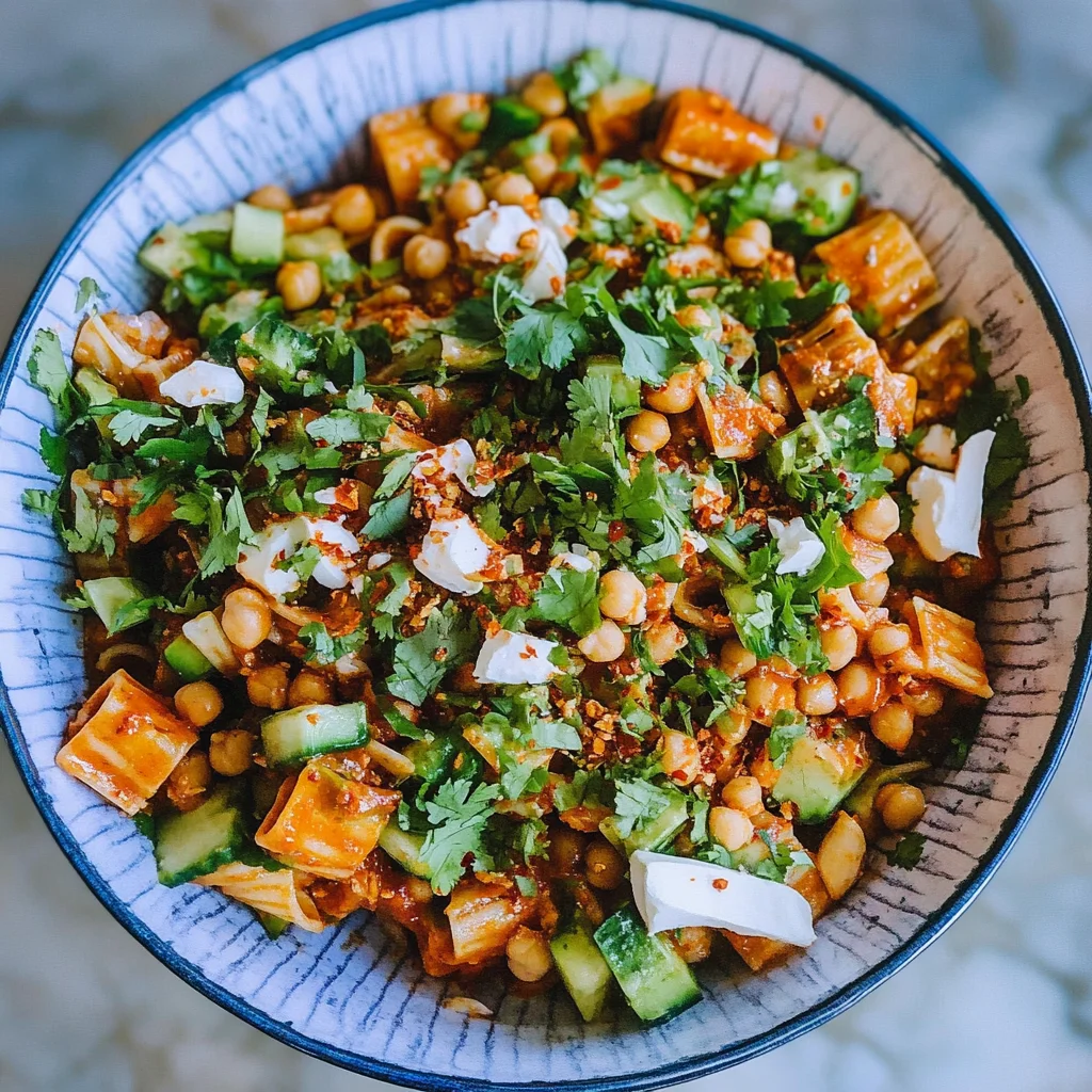 Quick Spicy Chickpea Pasta Bowls Recipe