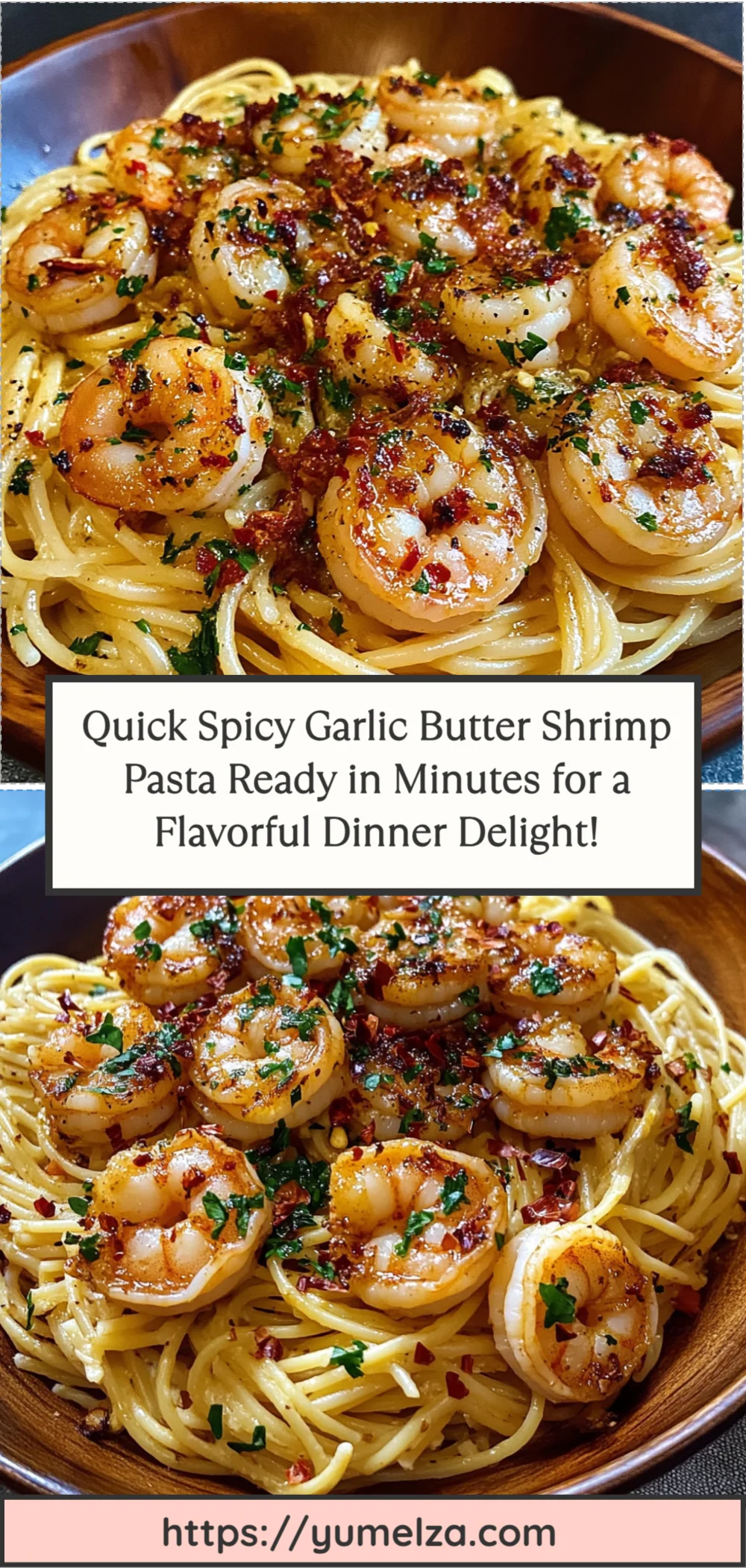 Quick Spicy Garlic Butter Shrimp Pasta Ready in Minutes for a Flavorful Dinner Delight!