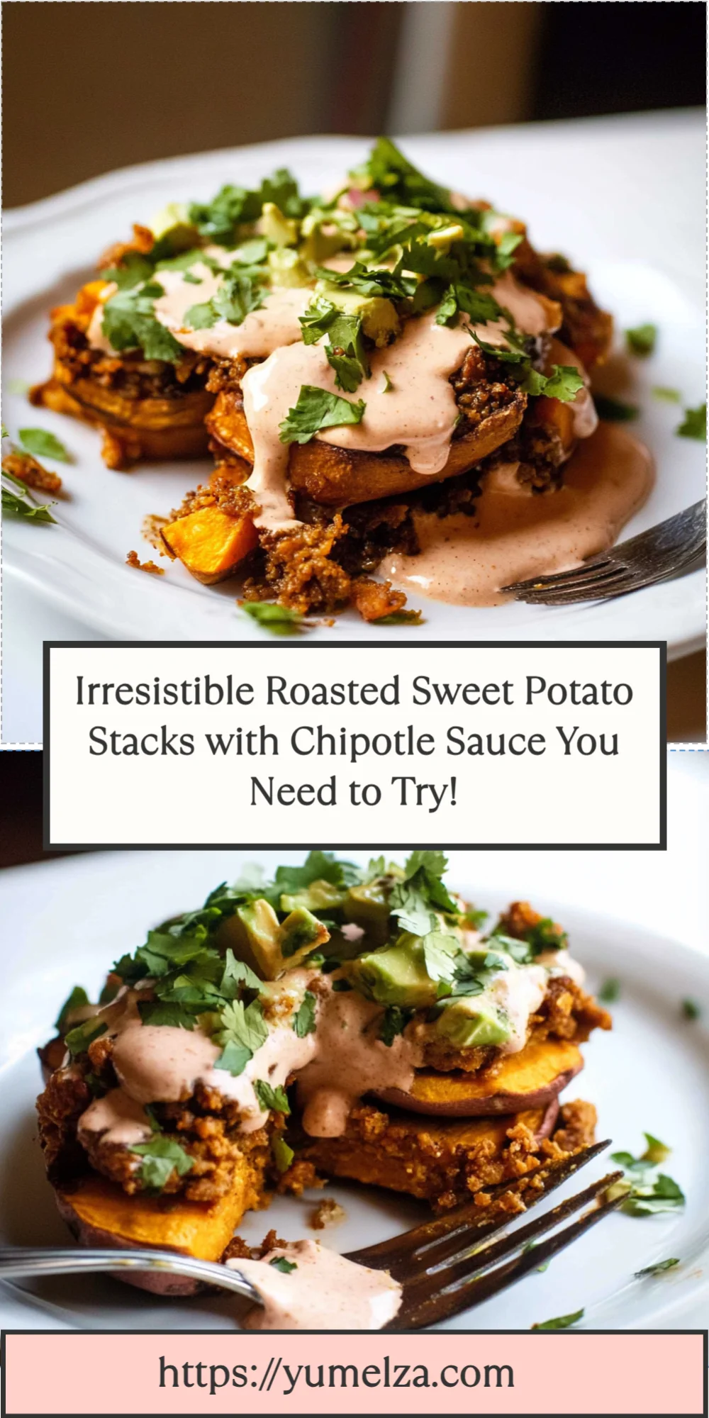 Irresistible Roasted Sweet Potato Stacks with Chipotle Sauce You Need to Try!