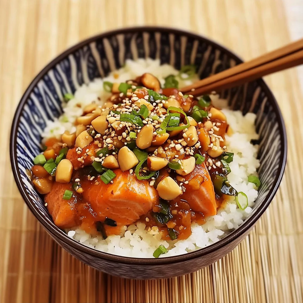 Salmon Poke With Macadamia Nuts and Fried Shallots Recipe