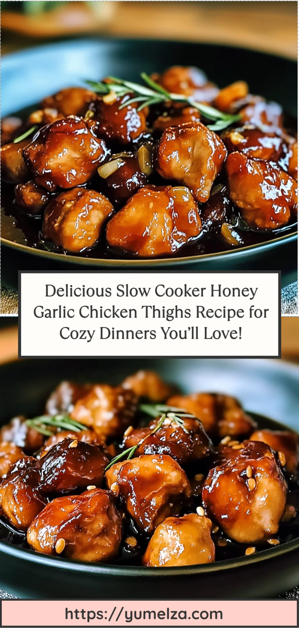 Delicious Slow Cooker Honey Garlic Chicken Thighs Recipe for Cozy Dinners You’ll Love!