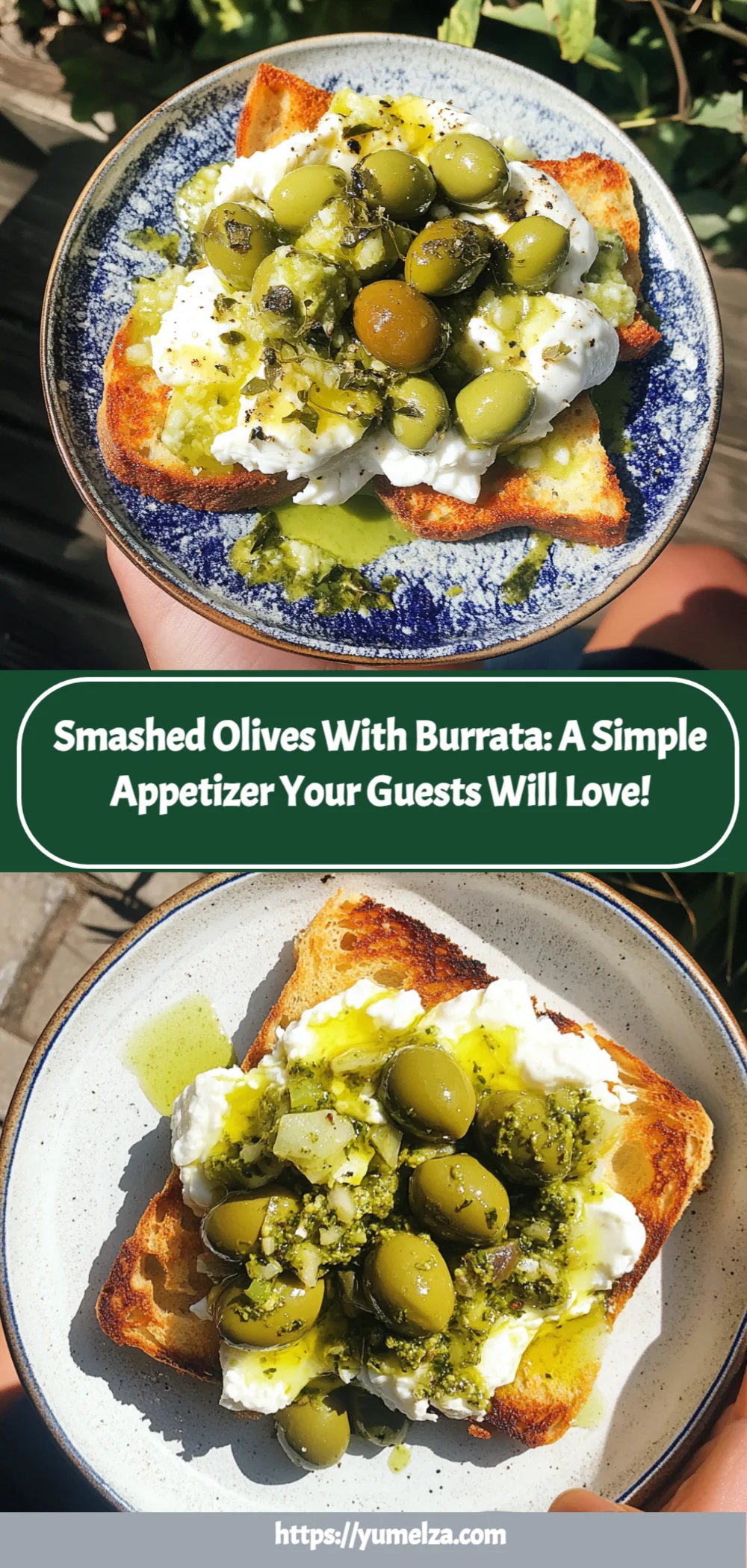 Smashed Olives with Burrata: A Simple Appetizer Your Guests Will Love!