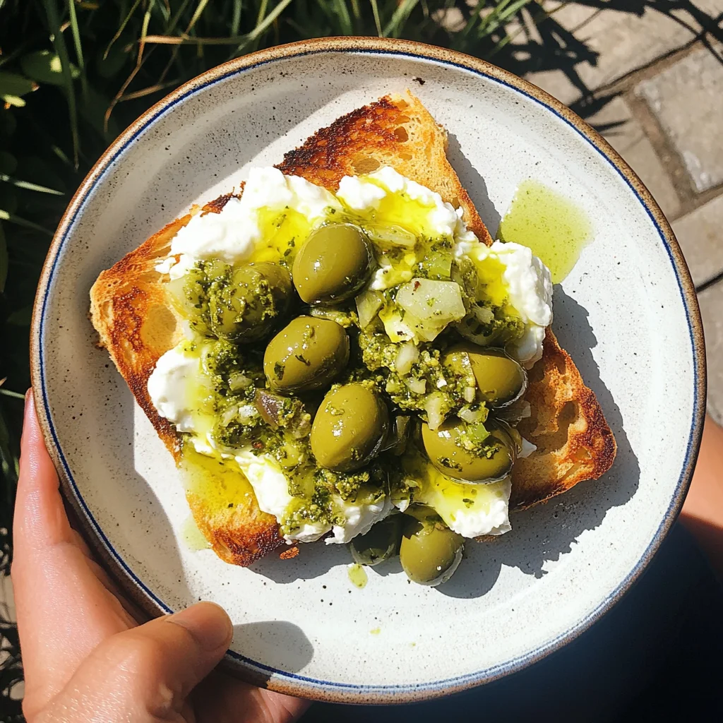 Smashed Olives with Burrata Recipe (Easy Appetizer!)