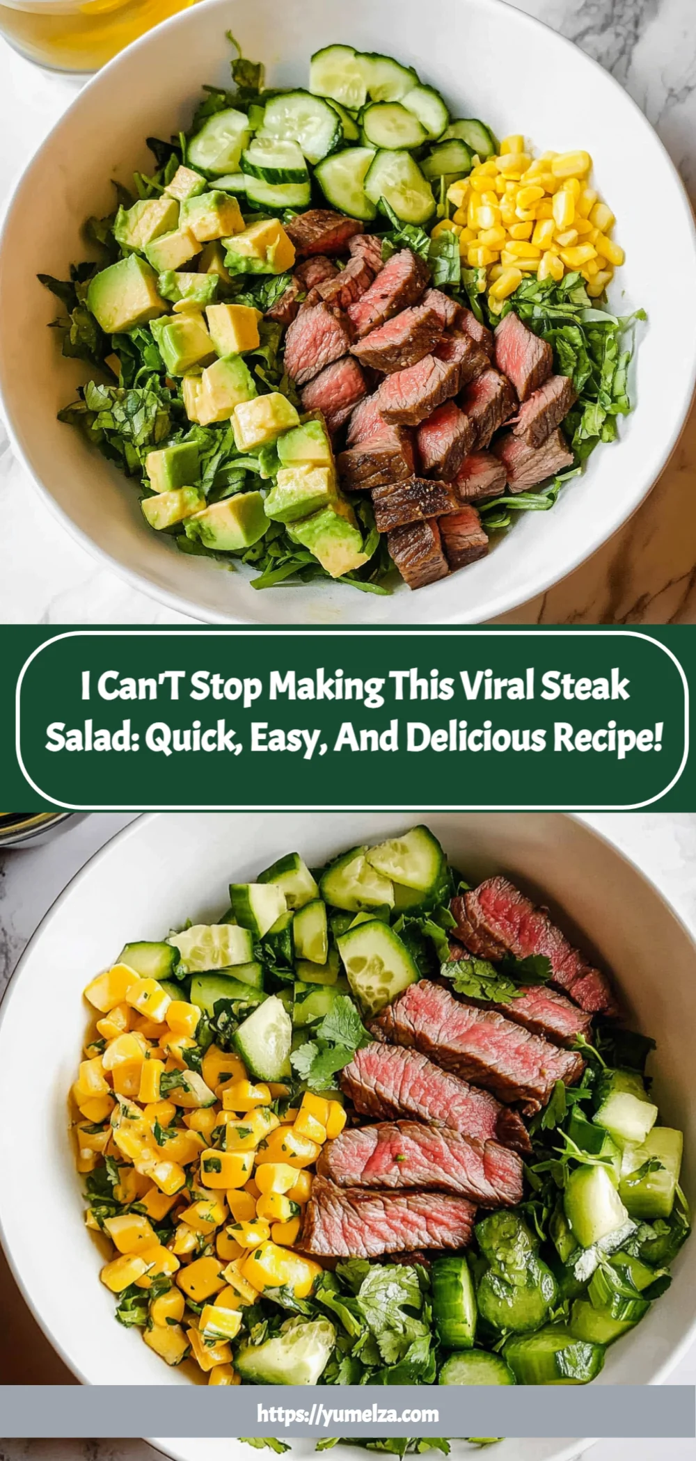 I Can't Stop Making This Viral Steak Salad: Quick, Easy, and Delicious Recipe!