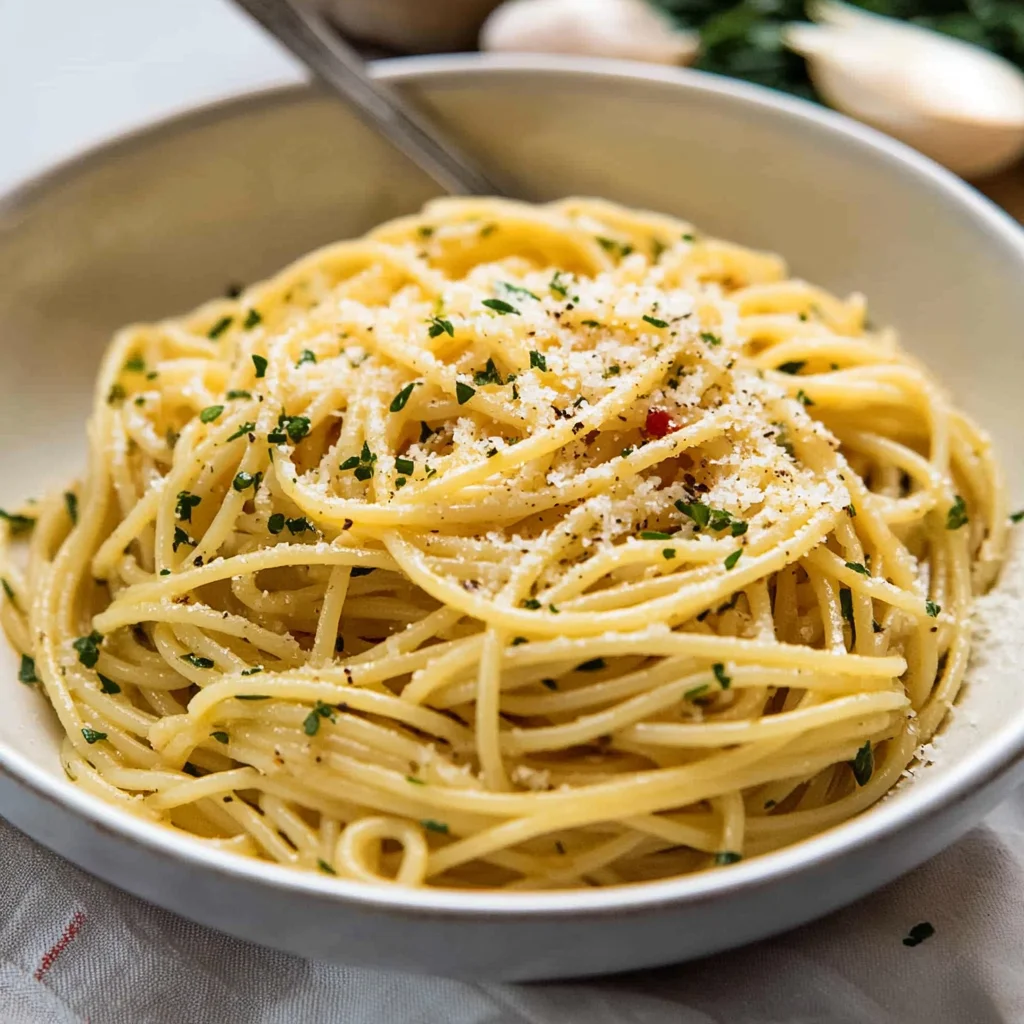 aglio e olio spaghetti con aglio e peperoncino