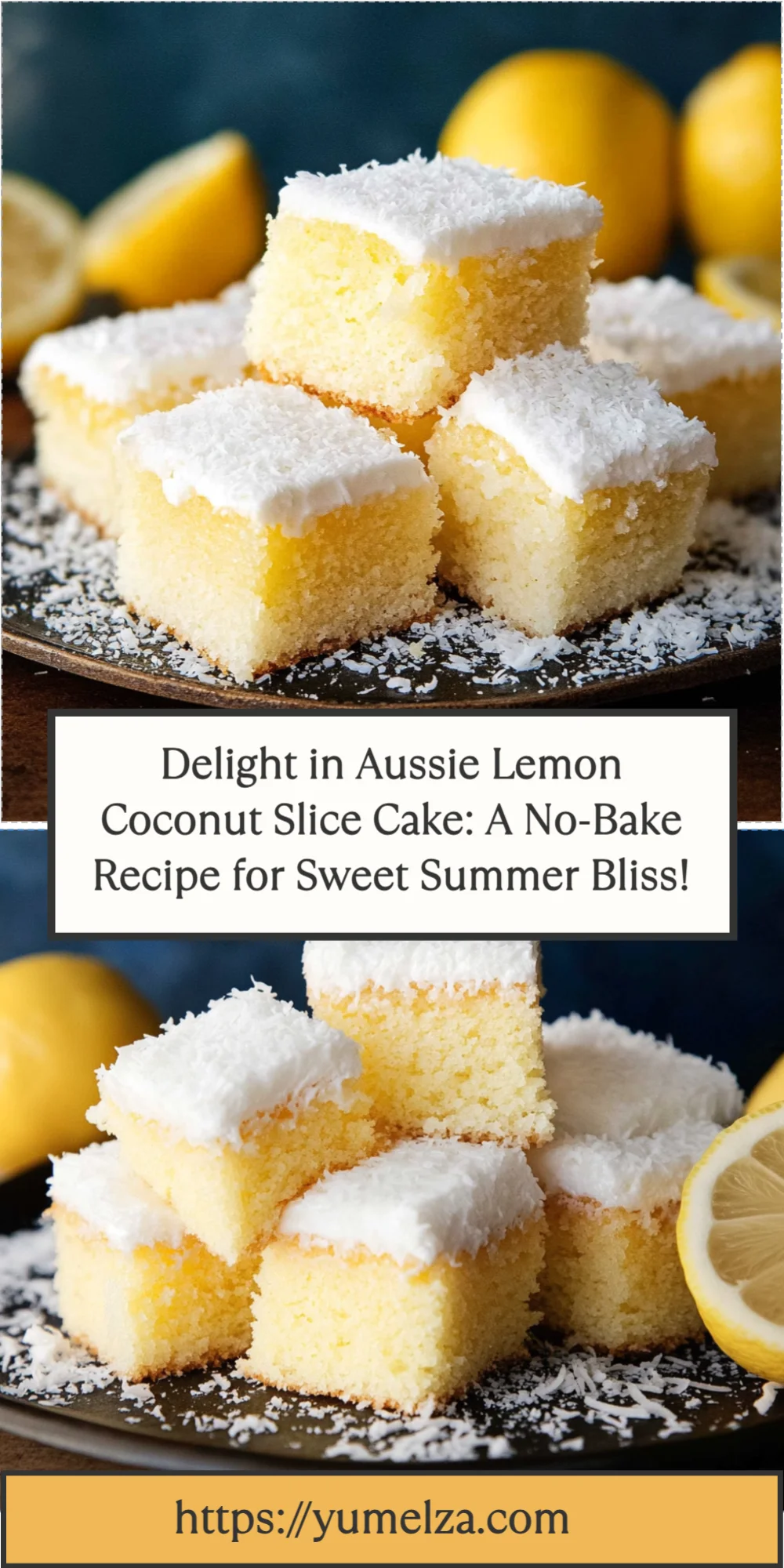 Delight in Aussie Lemon Coconut Slice Cake: A No-Bake Recipe for Sweet Summer Bliss!