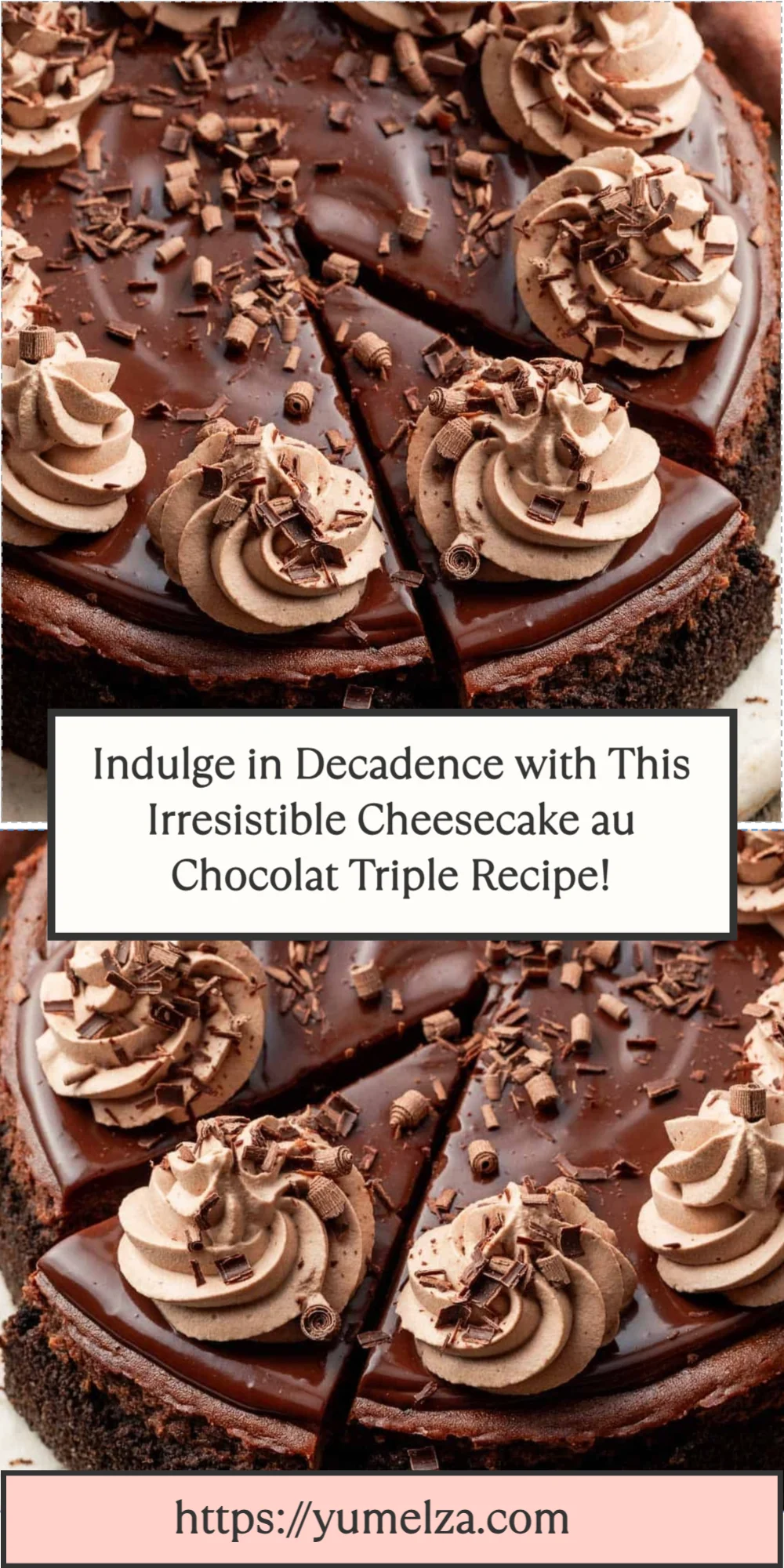 Indulge in Decadence with This Irresistible Cheesecake au Chocolat Triple Recipe!