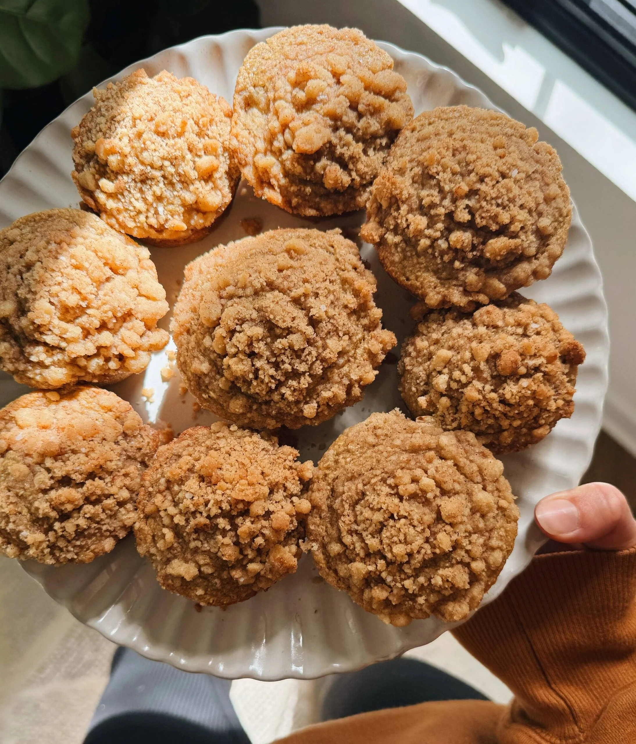 muffins de pomme à la streusel pour le meal prep