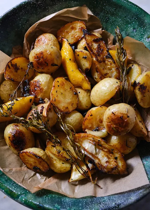 pommes de terre rôties au citron