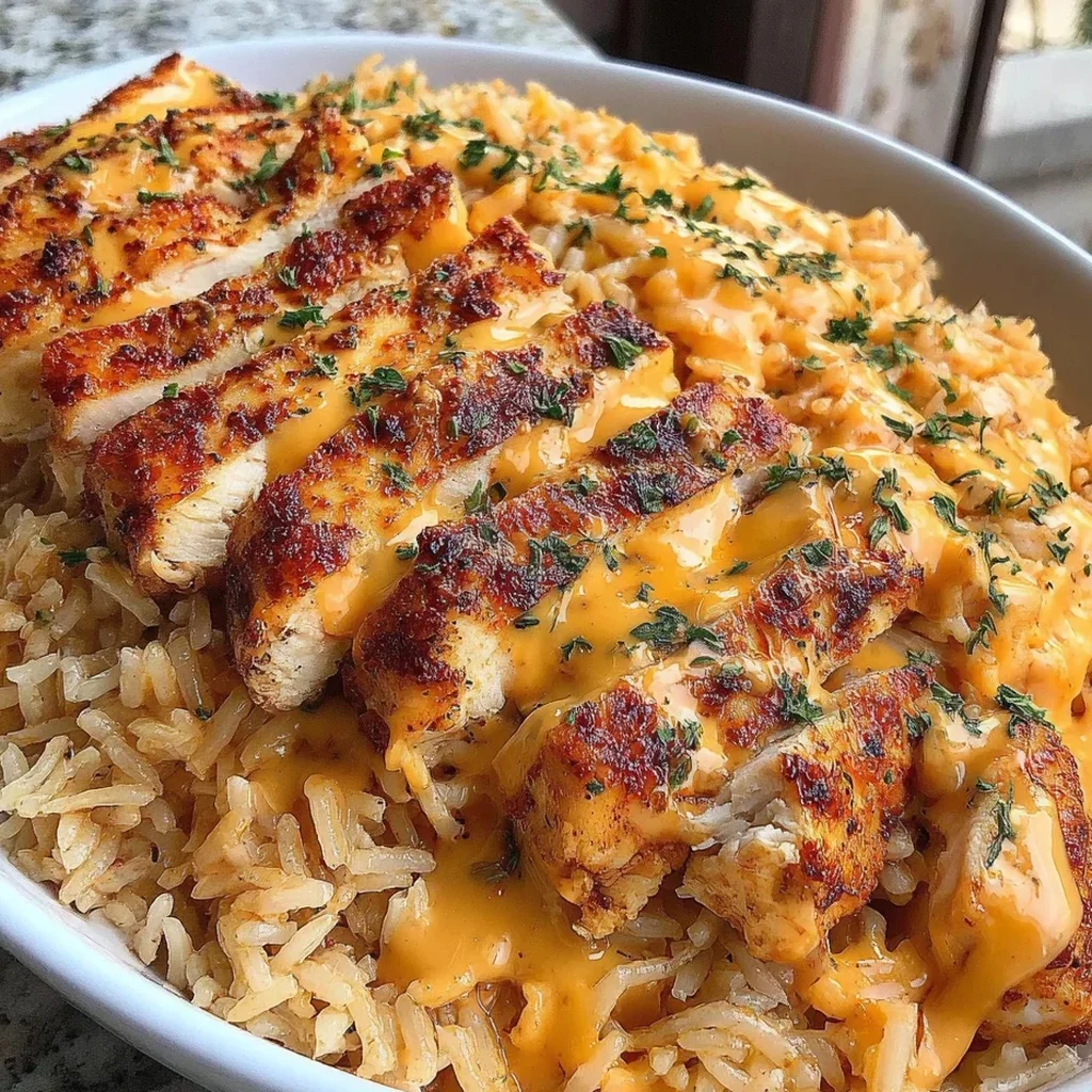 recette de riz au poulet cheddar ranch