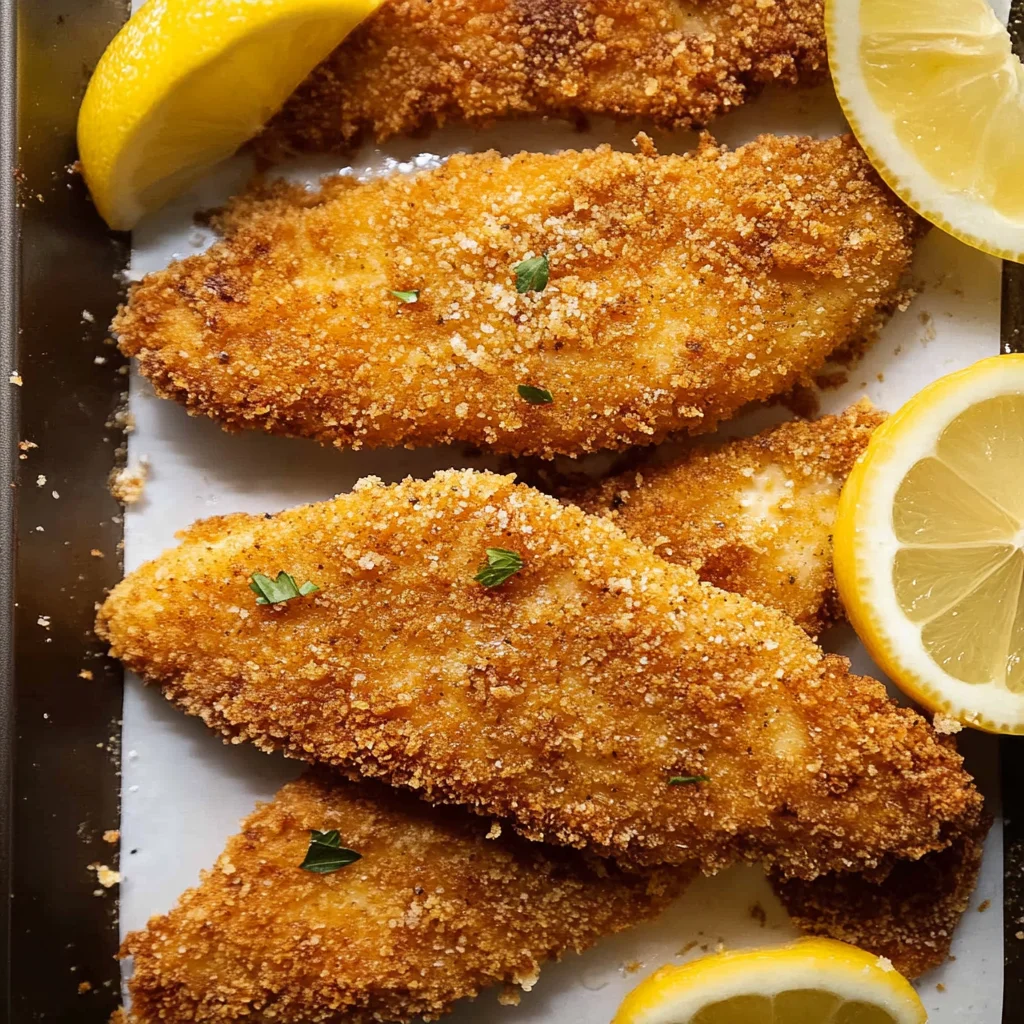 schnitzel de poulet cuit au four